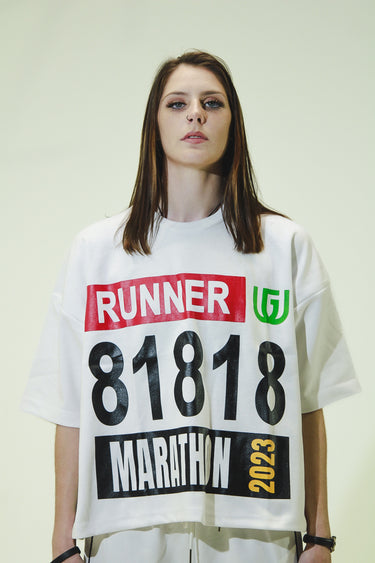 818 Marathon Runner Tee White