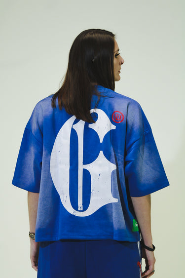 818 Marathon Runner Tee Blue