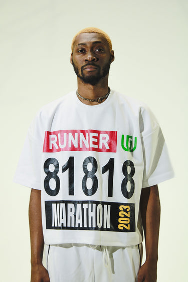 818 Marathon Runner Tee White