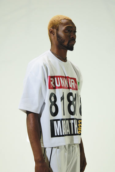 818 Marathon Runner Tee White